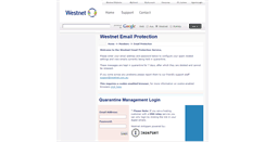 Desktop Screenshot of antispam.westnet.com.au