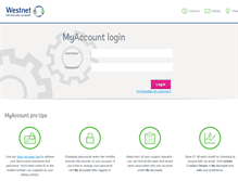Tablet Screenshot of myaccount.westnet.com.au